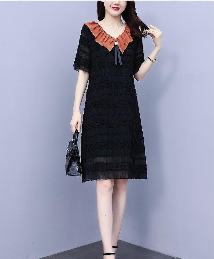 大きいサイズ レディース 春 夏 ワンピース　新品 半袖　秋