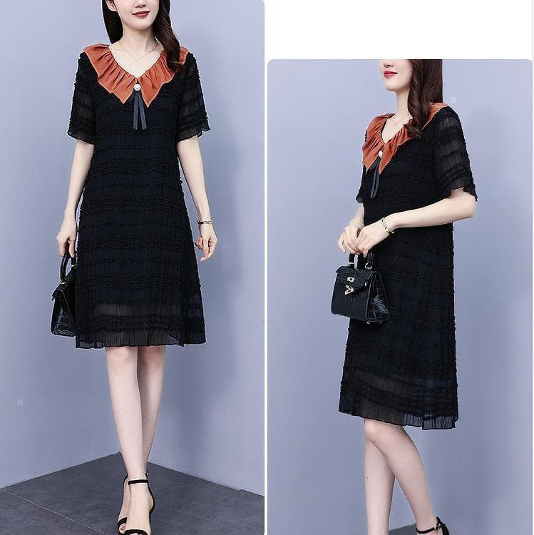 大きいサイズ レディース 春 夏 ワンピース　新品 半袖　秋