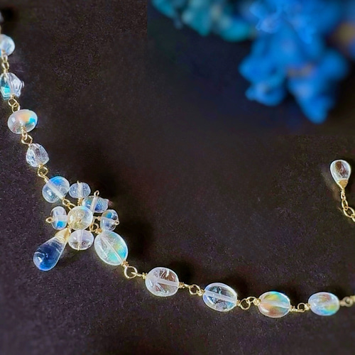 14kgfアンデシンラブラドライト ブレスレット 14kgfアンデシンラブラドライト ブレスレット アンデシン