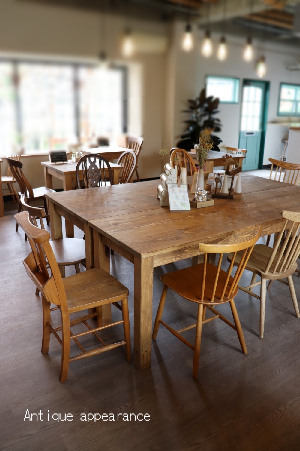 【W1100奥行700】天板と木足はヒノキで製作　　コーヒーテーブル　#ネイルデスク　#ネイルテーブル　#カフェテーブル