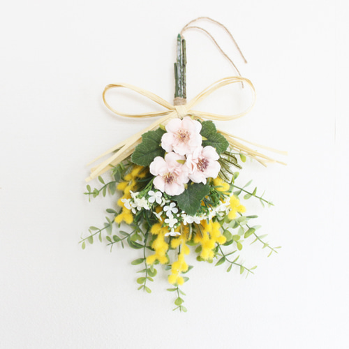 スワッグ　アーティフィシャルフラワー　リース アーティフィシャルフラワーで作るリース＆スワッグ手作りキット（手芸