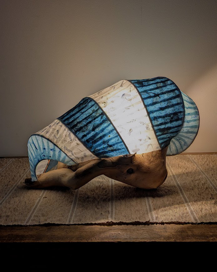 和紙の灯り　卓上・棚置き（一点もの）