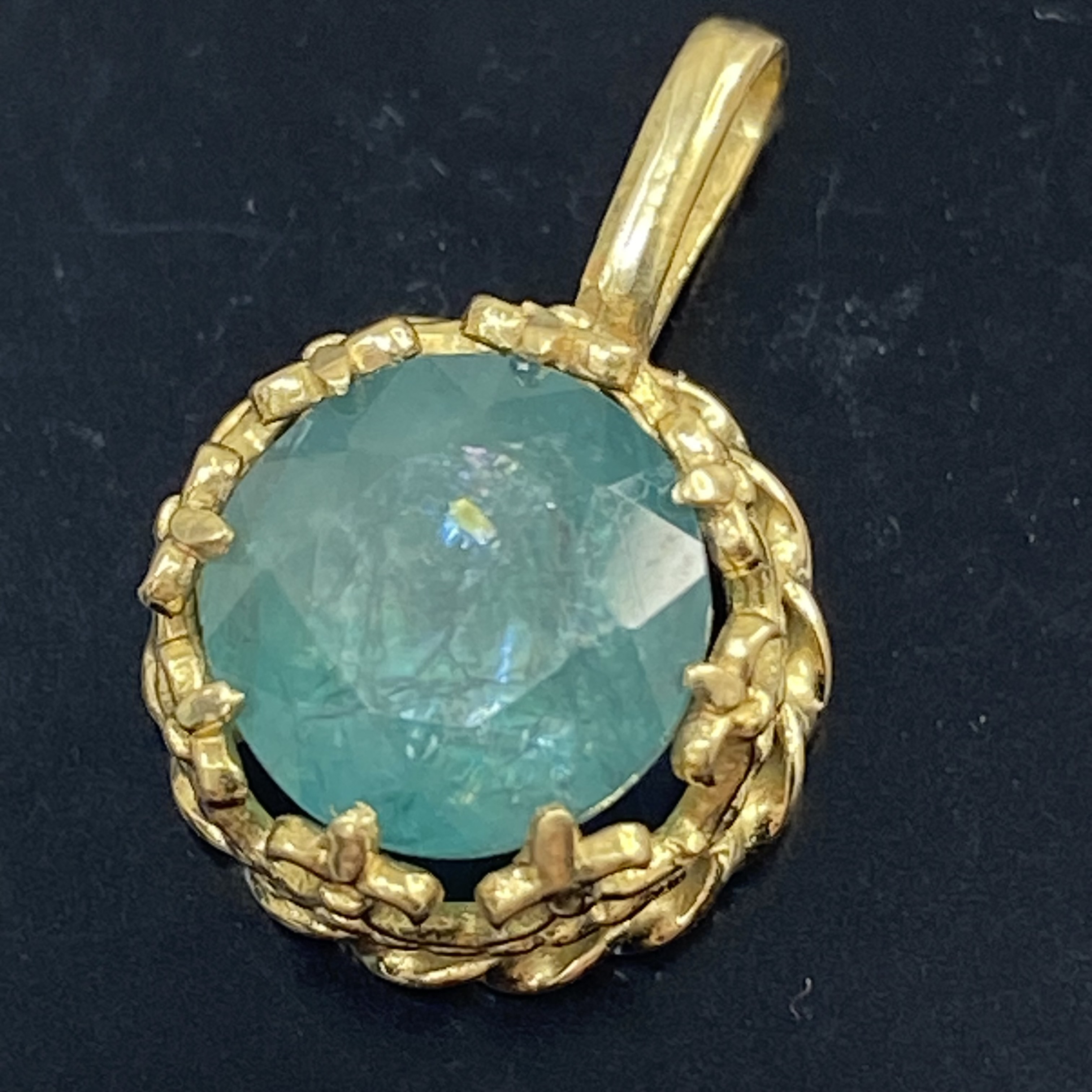 マダガスカル産天然グランディディエライト K18YG AU750 18金