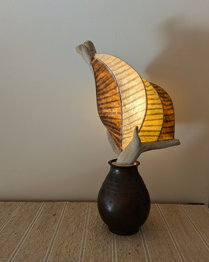 和紙の灯り　卓上・棚置き（一点もの）