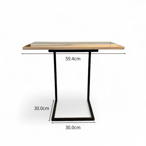 ミニテーブル サイドテーブル デスク 無垢材 一枚板 アイアン 木製