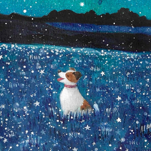 楽しかった思い出たち【ジャックラッセルテリア・犬】 絵画 kuro 通販