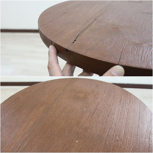 在庫セール 値下げ チーク 無垢 鉄脚 テーブル ちゃぶ台 サイドテーブル 在庫セール 残り1台】カフェテーブル 古材 無垢 チーク材 無垢