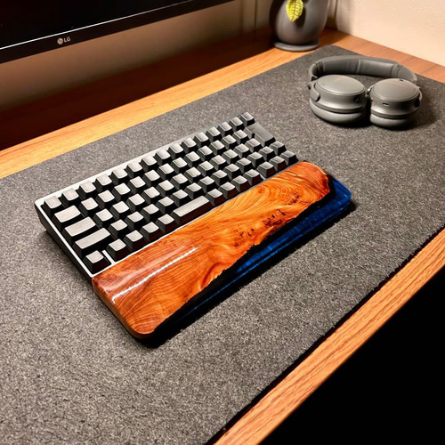 アームレスト パームレスト リストレスト マウスパッド 木製 無垢材