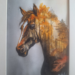 水彩画 鶴とカエルの戯れ 絵画 makochin 通販 12191638｜Creema(クリーマ)