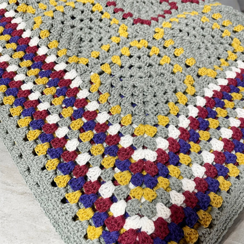 送料無料】こたつカバー マルチカバー ソファカバー モチーフ編み