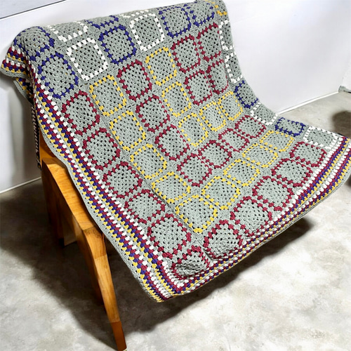 手編み　ベットカバー　ソファーカバー　コタツカバー　マルチカバー　ハンドメイド 手編みベットカバーソファーカバーコタツカバーマルチカバーハンドメイド