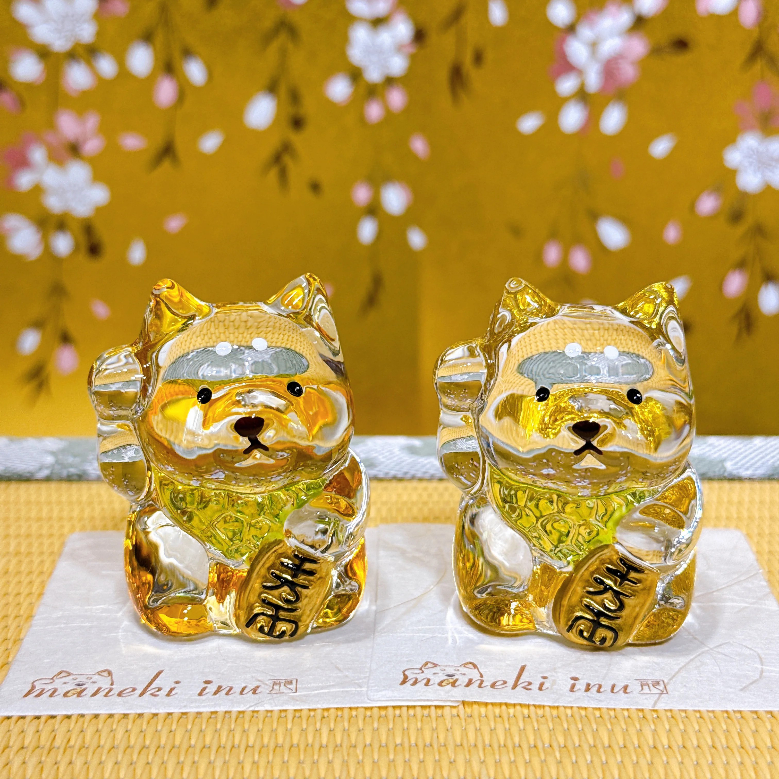 【日本龍虎工房】日本のガラスの柴犬