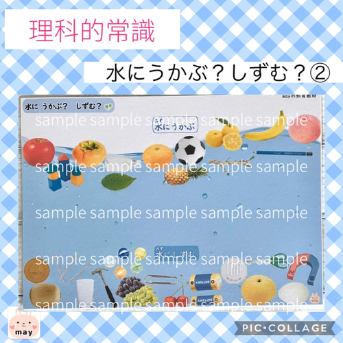 ぴ　理科的常識一覧表６種＋2種　まとめセット 理科的常識表 6種セット 小学校受験 家庭学習 おもちゃ・人形 may
