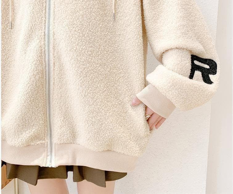 【ラス１白】大きいサイズ レディース パーカー　アウター　春 秋冬 新品 長袖s