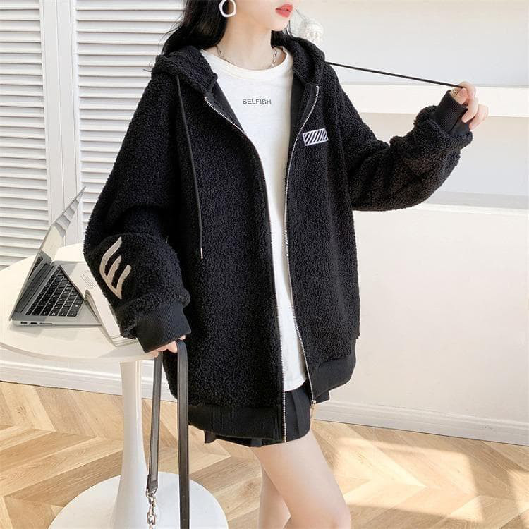 【ラス１白】大きいサイズ レディース パーカー　アウター　春 秋冬 新品 長袖s