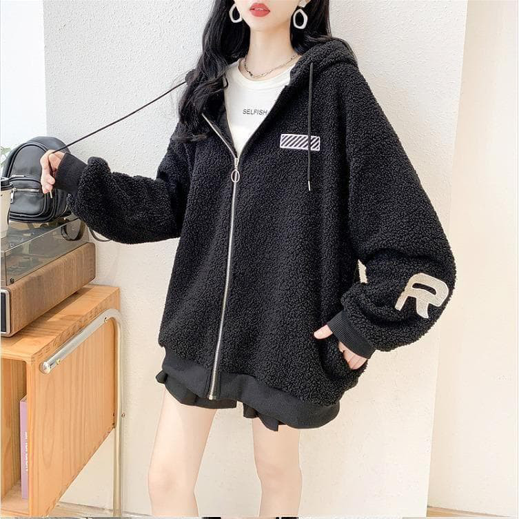 【ラス１白】大きいサイズ レディース パーカー　アウター　春 秋冬 新品 長袖s