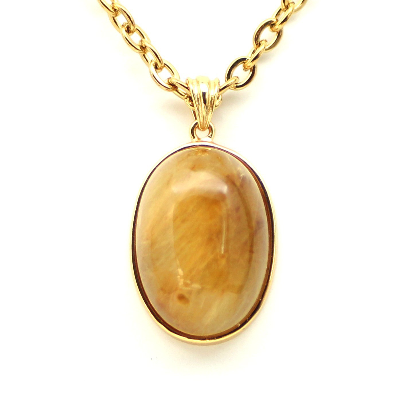 ルチルクォーツ ネックレス Silver925｜天然石 ゴールドルチル 約5g｜ お守り GHRNT3　京海堂