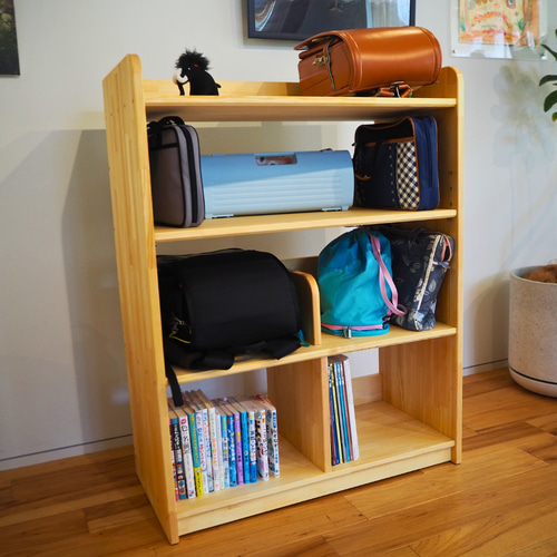 特注ver. ランドセルラック | ナチュラル ＊ 木製 ＊ 収納棚 棚