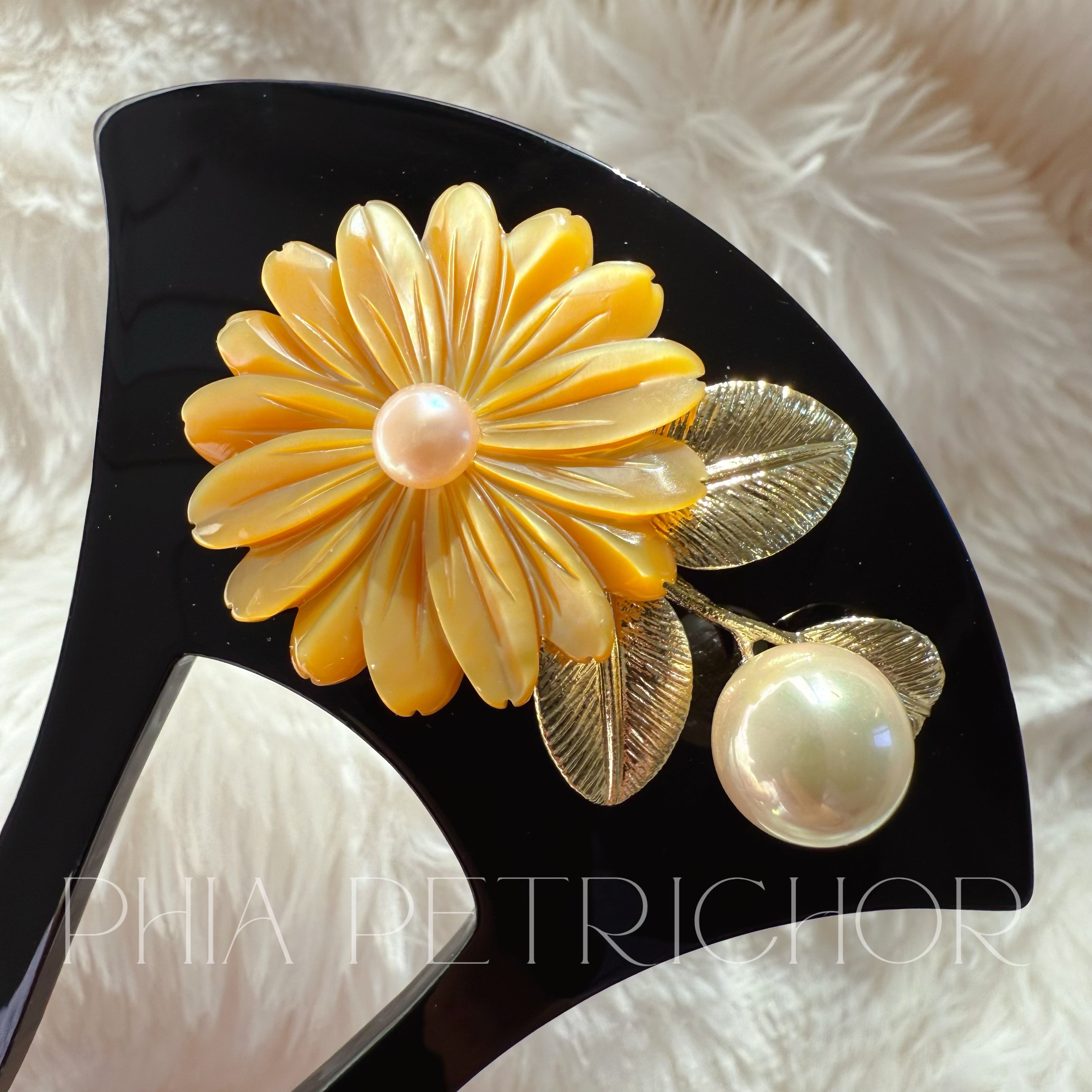 簪 和 K24GP 桜 かんざし バチ型 パール 簪 着物 髪飾り 留袖 着物 成人式 結婚式 卒業式