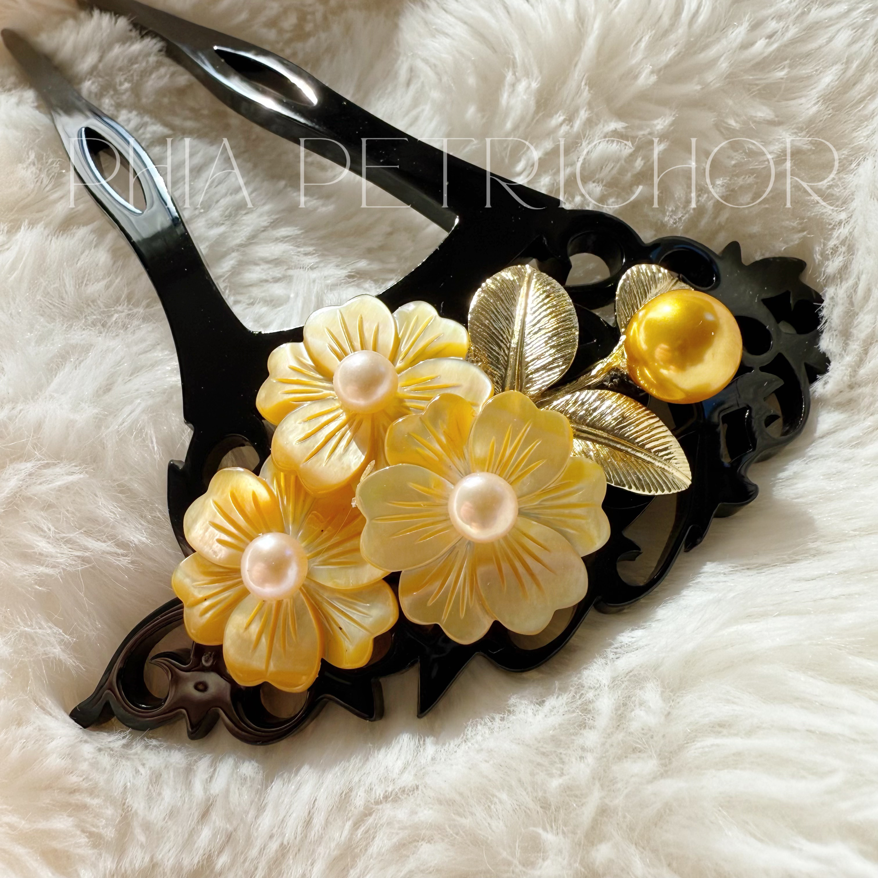 簪 和 K24GP 桜 かんざし バチ型 パール 簪 着物 髪飾り 留袖 着物 成人式 結婚式 卒業式