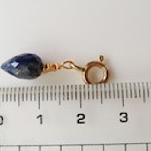 ラピスラズリ 14kgfピアス＆チャーム 神秘的な瑠璃の輝き セット販売