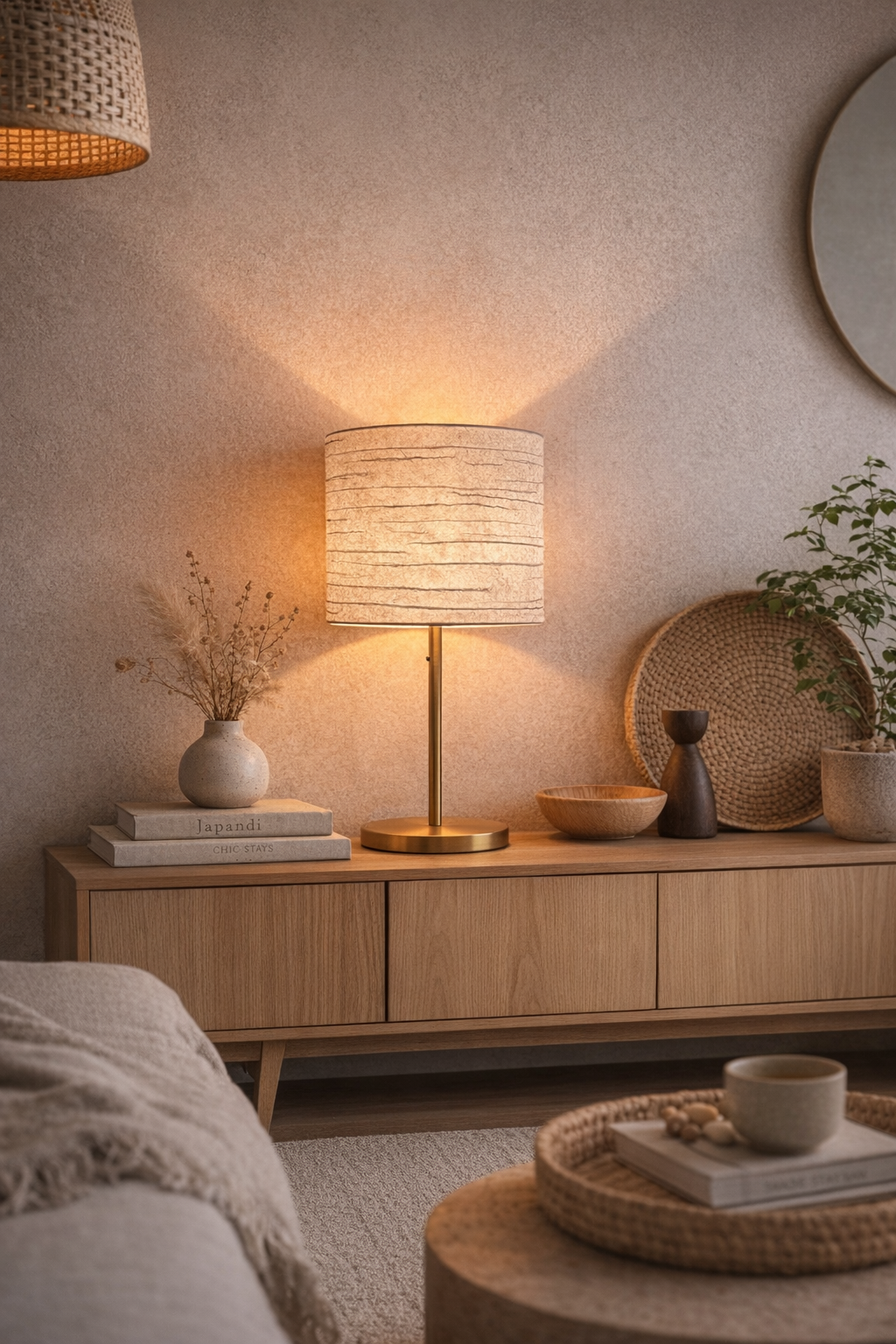 直径32cm/和紙/灯り/間接照明/フロアライト/和モダン/ジャパンディ/ホテル/旅館/ダイニング【シェードのみ】