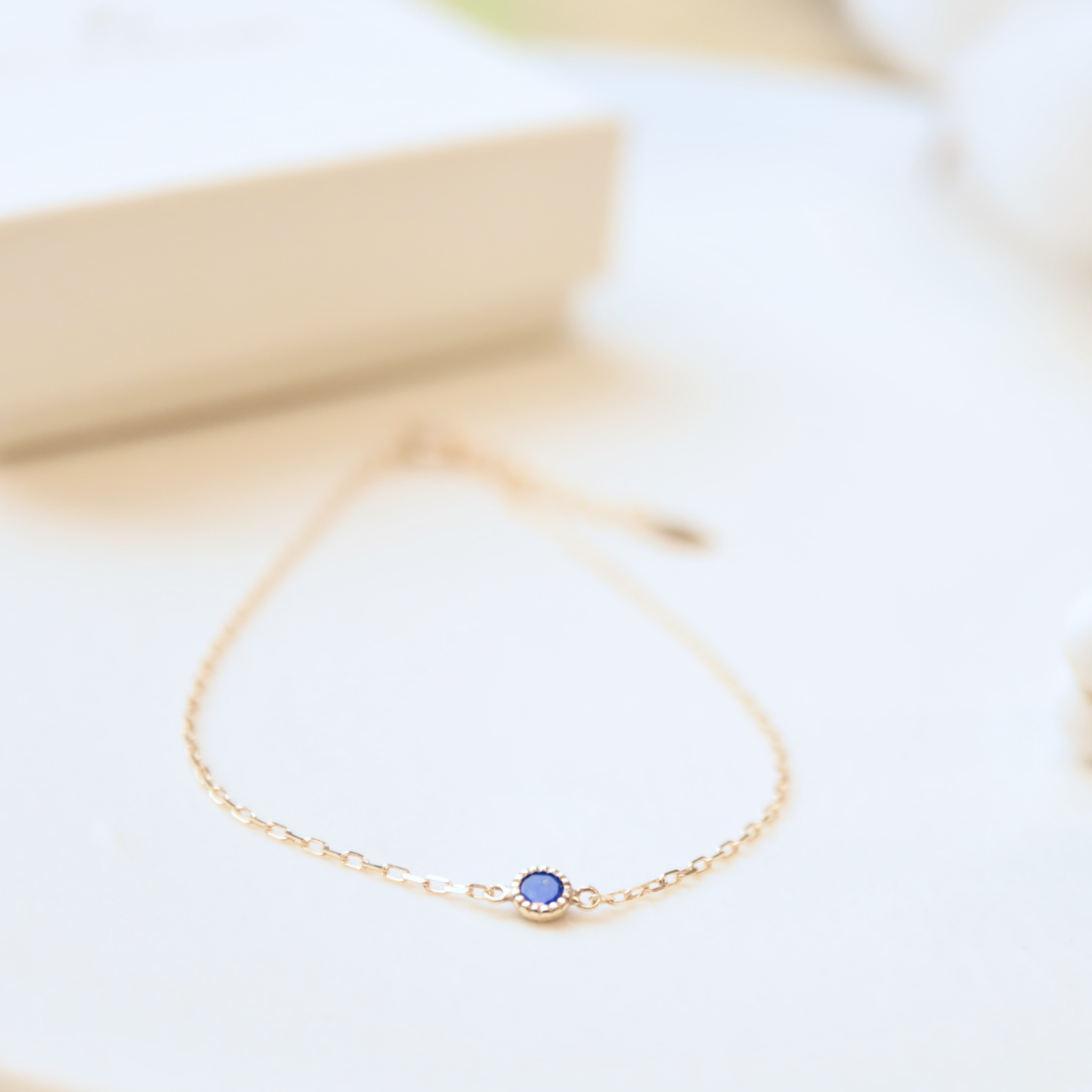 [Sot to] K10 ブレスレット（またはアンクレット） 【ラピスラズリ】