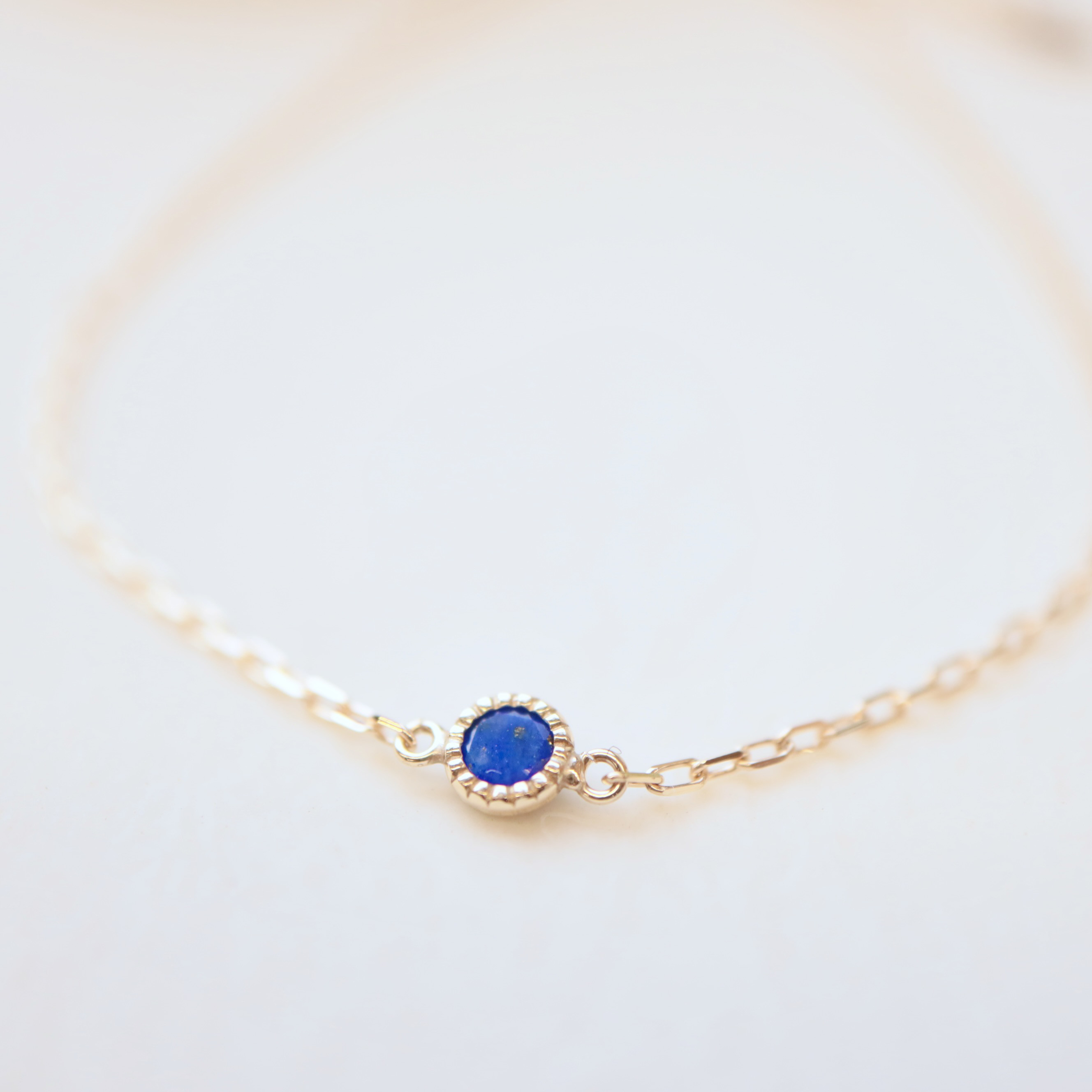 [Sot to] K10 ブレスレット（またはアンクレット） 【ラピスラズリ】