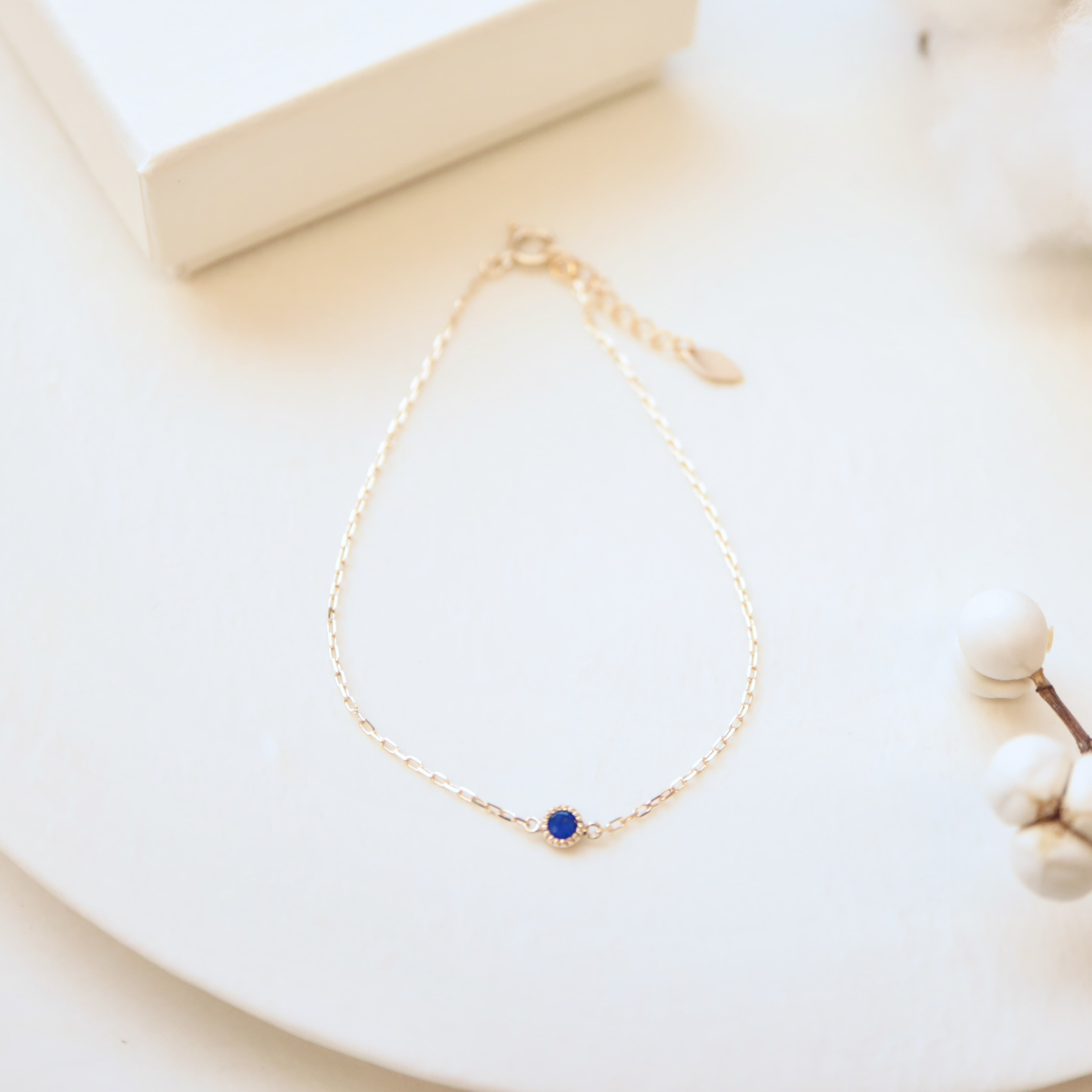 [Sot to] K10 ブレスレット（またはアンクレット） 【ラピスラズリ】