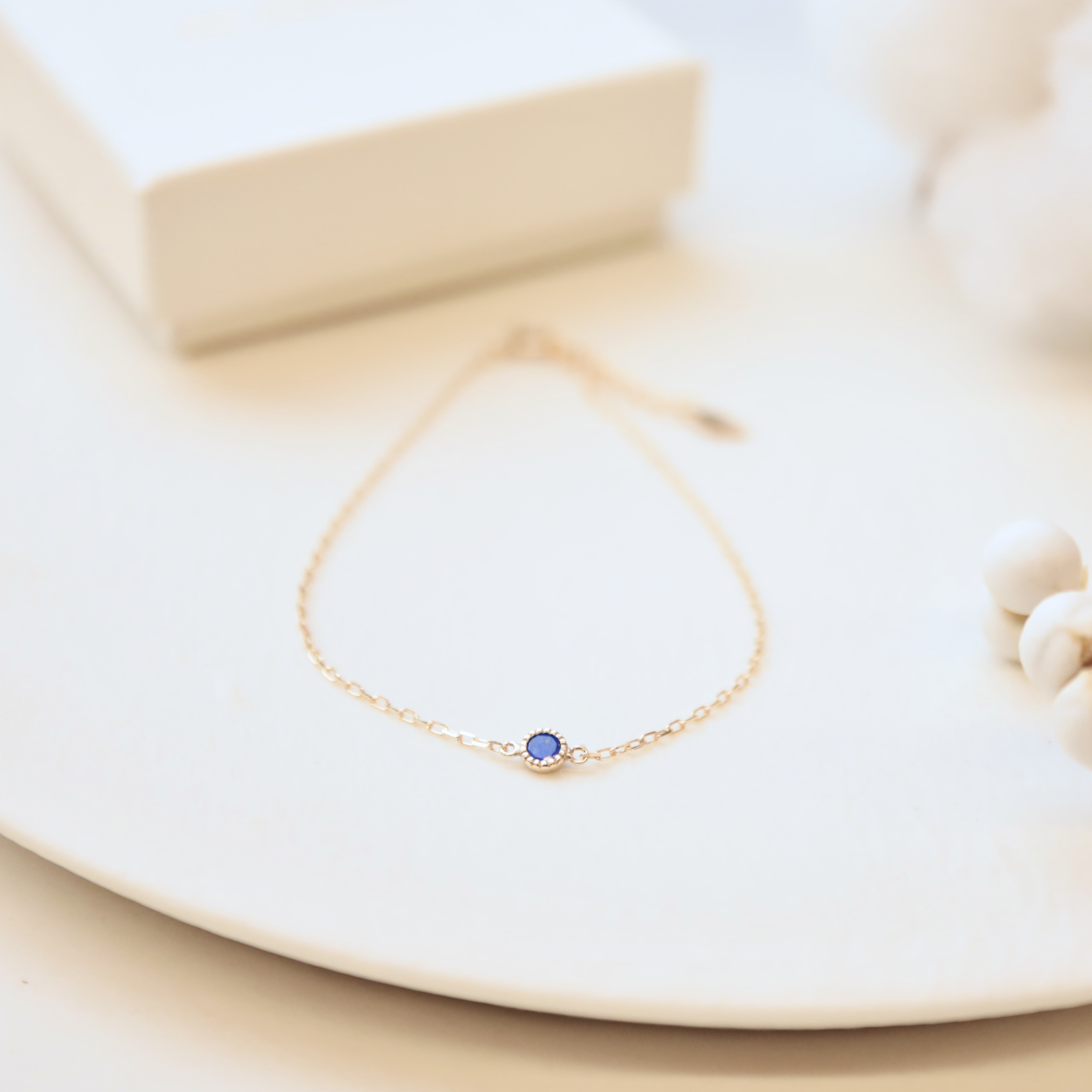 [Sot to] K10 ブレスレット（またはアンクレット） 【ラピスラズリ】