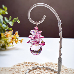 幸運を呼ぶ！平和のシンボル ステンドグラス製ツインバードのサン