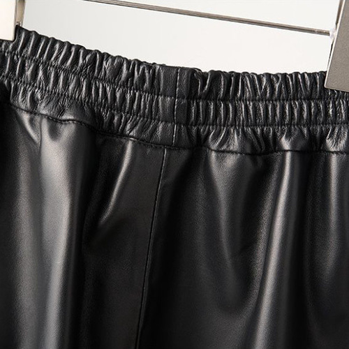 レディース高級 本革↑超ソフトなラムレザースカート黒☆ラムレザー