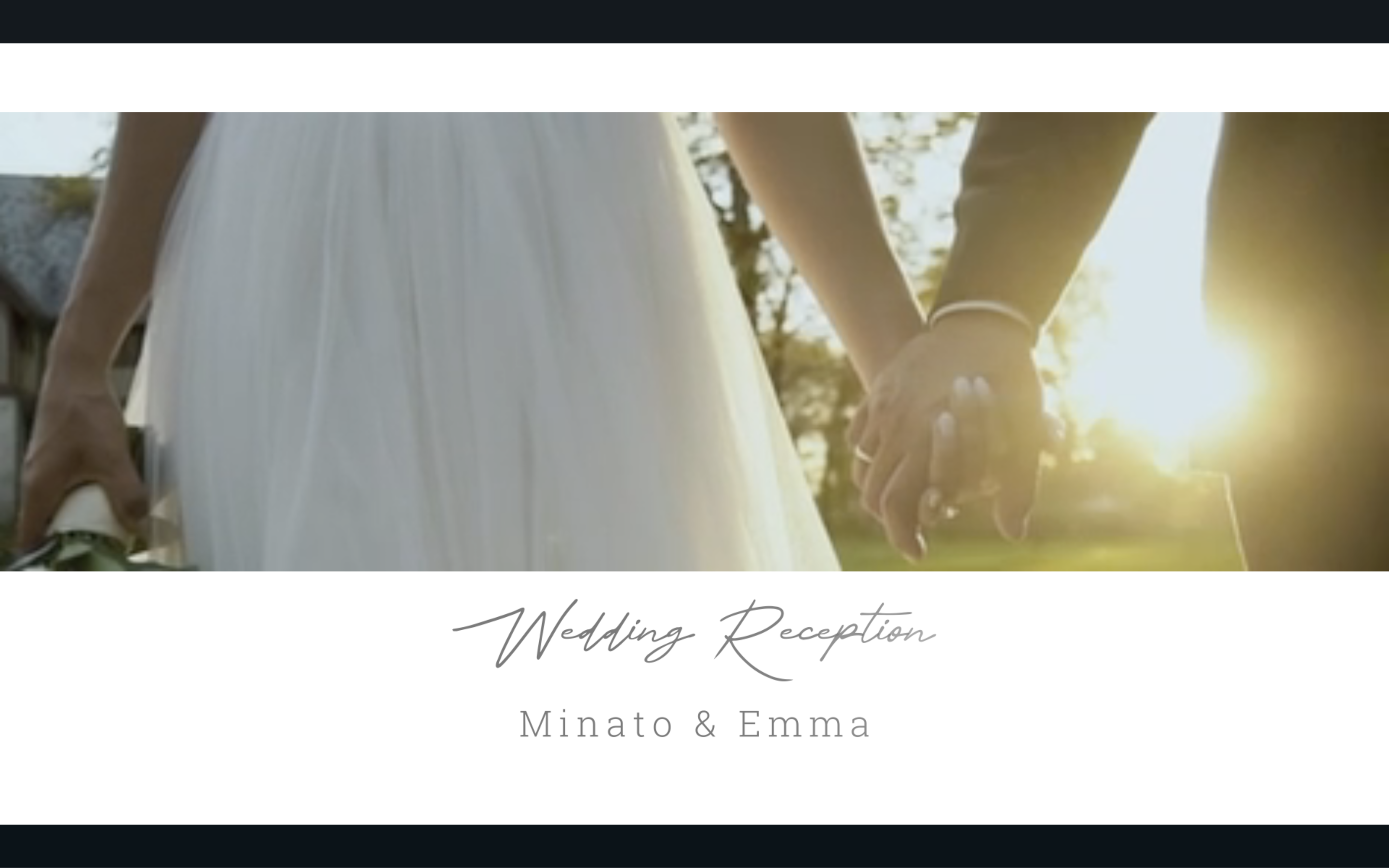 洋風でスタイリッシュなプロフィールムービーおしゃれ｜写真多｜結婚式ムービー