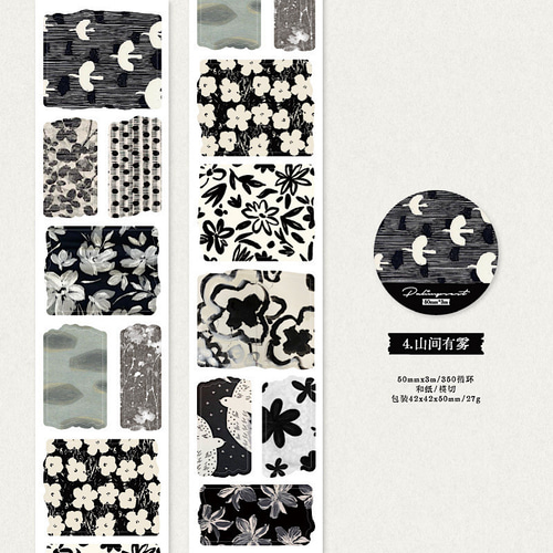 S891コラージュ素材】海外和紙マステ ジャンクジャーナル ヴィンテージ