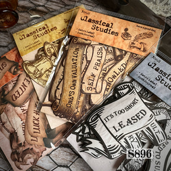 送料無料【A45コラージュ素材】レトロ 本 ブック デザインペーパー