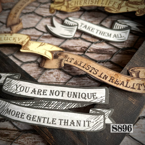 送料無料【S896コラージュ素材】海外シール ジャンクジャーナル 英字