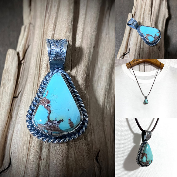 ロイストン ターコイズ シルバー ネックレス ペンダント