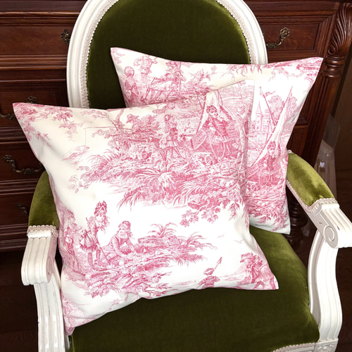 ♡まあちゃん様ご注文品♡ トワルドジュイ クッションカバー2点