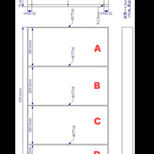オーダー制作 DIY用 鉄脚 シェルフ アイアンレッグ TVボード 什器 棚