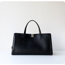 男女兼用 シンプルな本革 大型トートバッグ 15インチPCが入ります