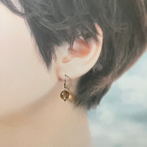 ルチルのイヤリングたん！できました！すごい！ ルチルのイヤリング