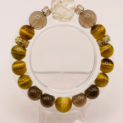 マイカサンストーン/ピンクアゼツライト/水晶】内径約15.5cm 浄化済み