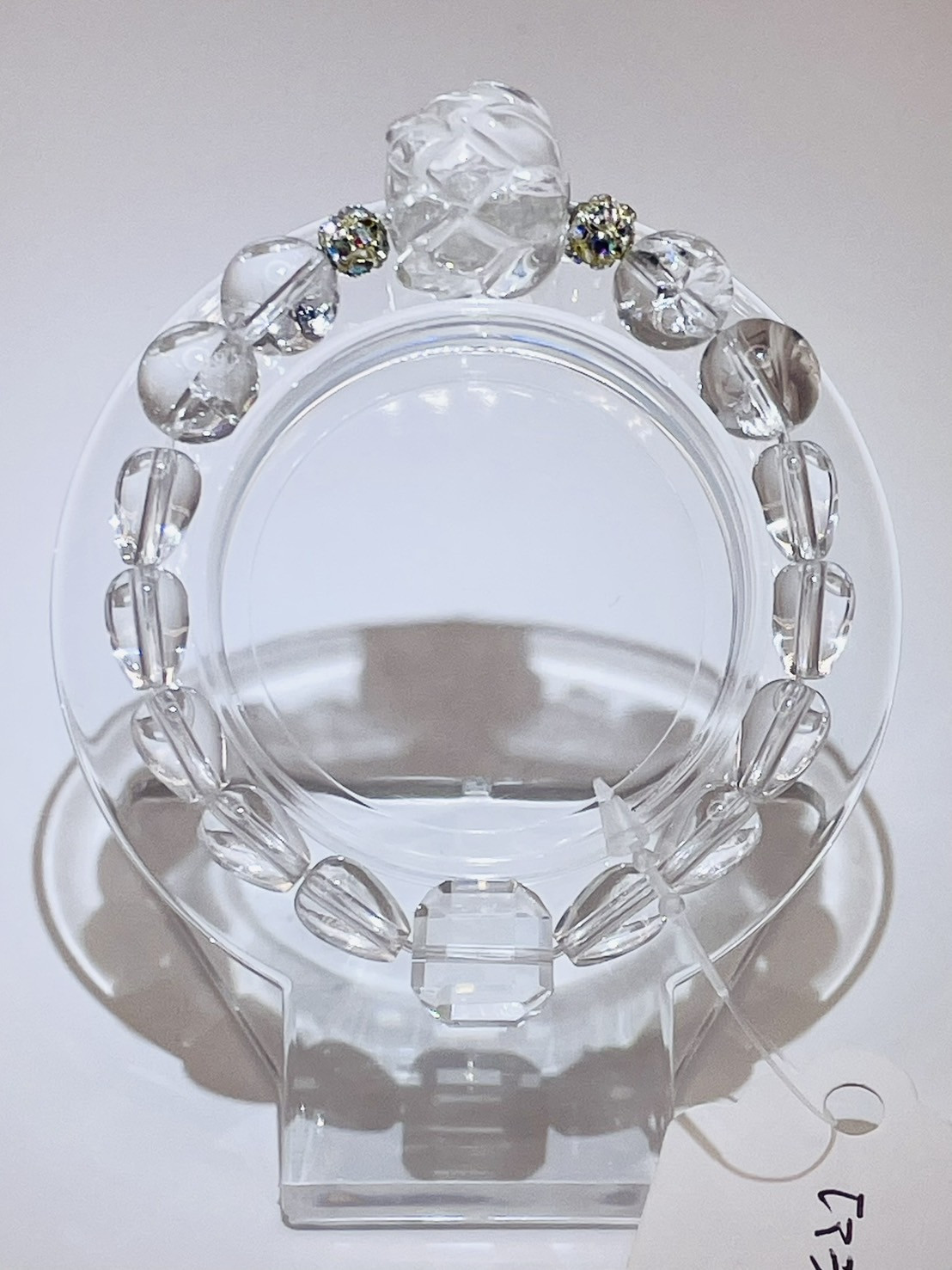 【蓮(水晶)/ヒマラヤ水晶】内径約15cm 浄化済み No,424