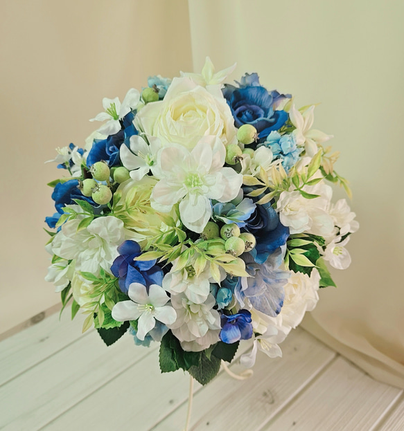 ウェディングブーケ（ブートニア付き）B-205 ブーケ himejyon 通販