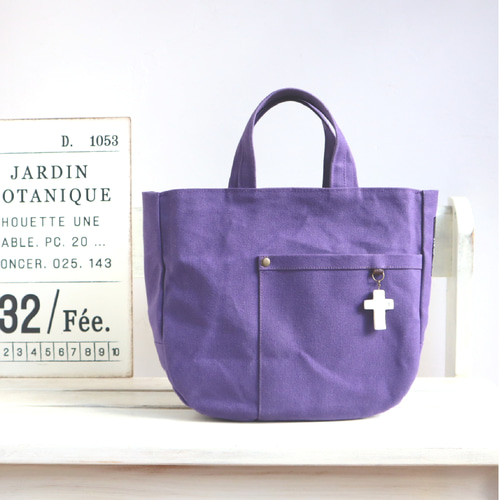 選べるポケット飾り♪】【パラフィン加工帆布でしっかり自立