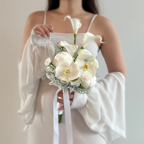 ウェディング ♡ クラッチブーケ アーティフィシャルフラワー 海外風♡ バーガンディ⌇﻿ アーティフィシャルフラワー クラッチブーケ 海外風