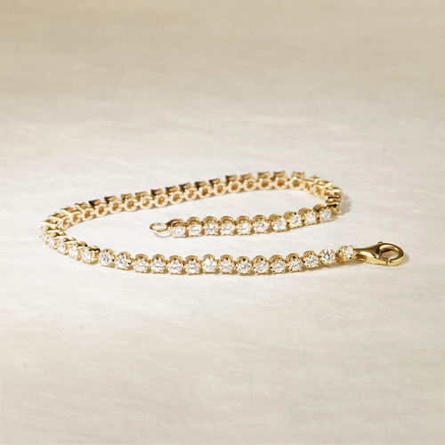 2.1mm石幅のテニスブレスレット S25H2458-W（4週間発送