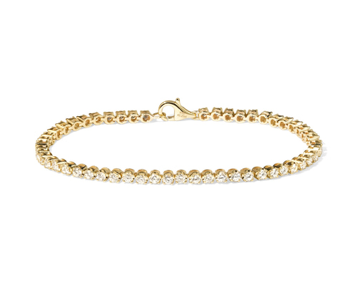 2.1mm石幅のテニスブレスレット S25H2458-W（4週間発送