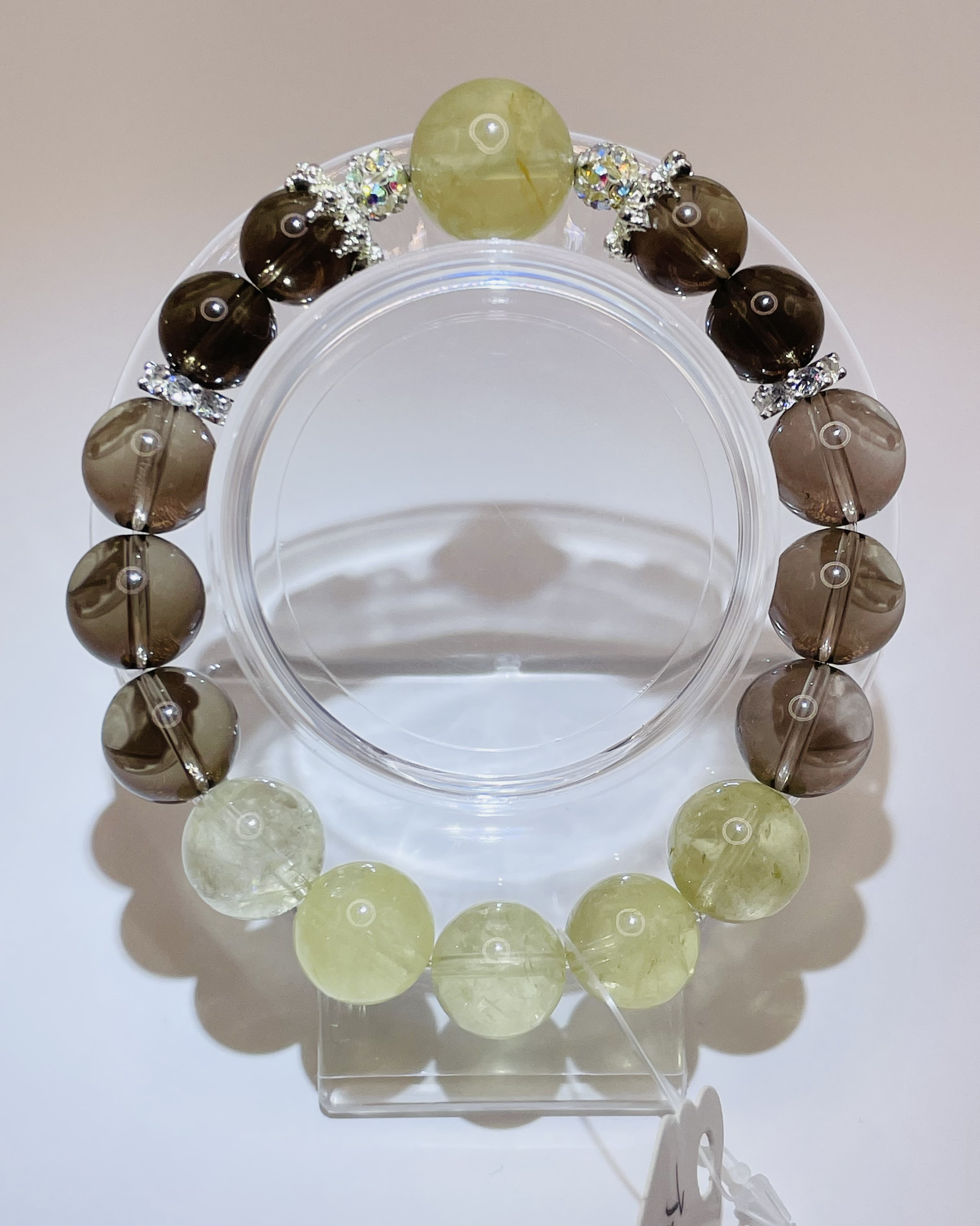 【レモンシトリン/スモーキークォーツ】内径約16.5cm 浄化済み No,431 6,000円