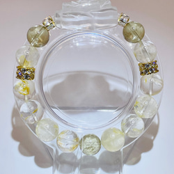 薔薇(水晶)/ゼウスシトリン/ゴールデンヒーラー】内径約15.5cm 浄化